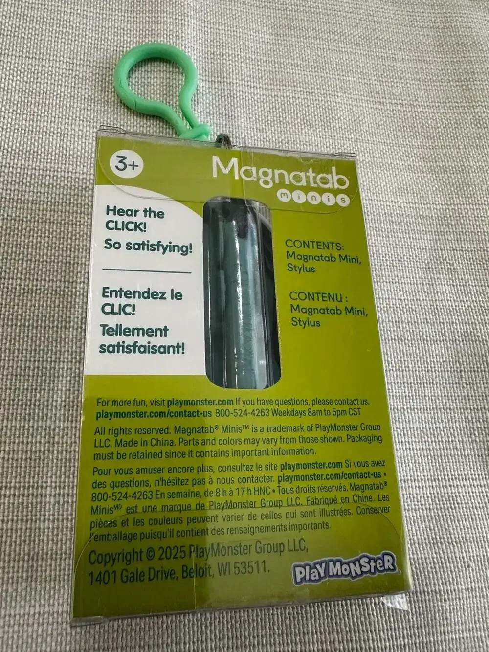 PlayMonster Magnatab Minis Cactus Magnetic Fidget Keychain